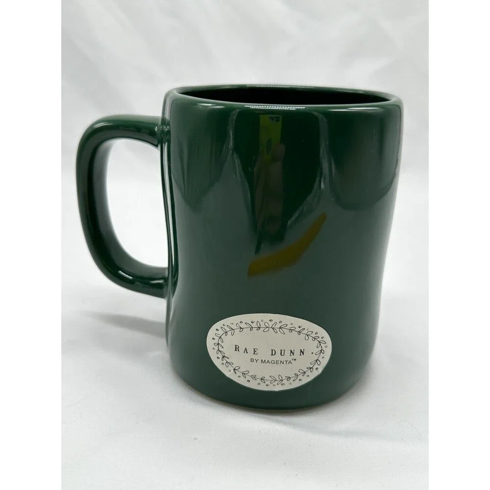 NEW Rae Dunn Green "Merry Elfin' Christmas" Coffee Mug - Magenta Artisan #202 - Picture 2 of 9